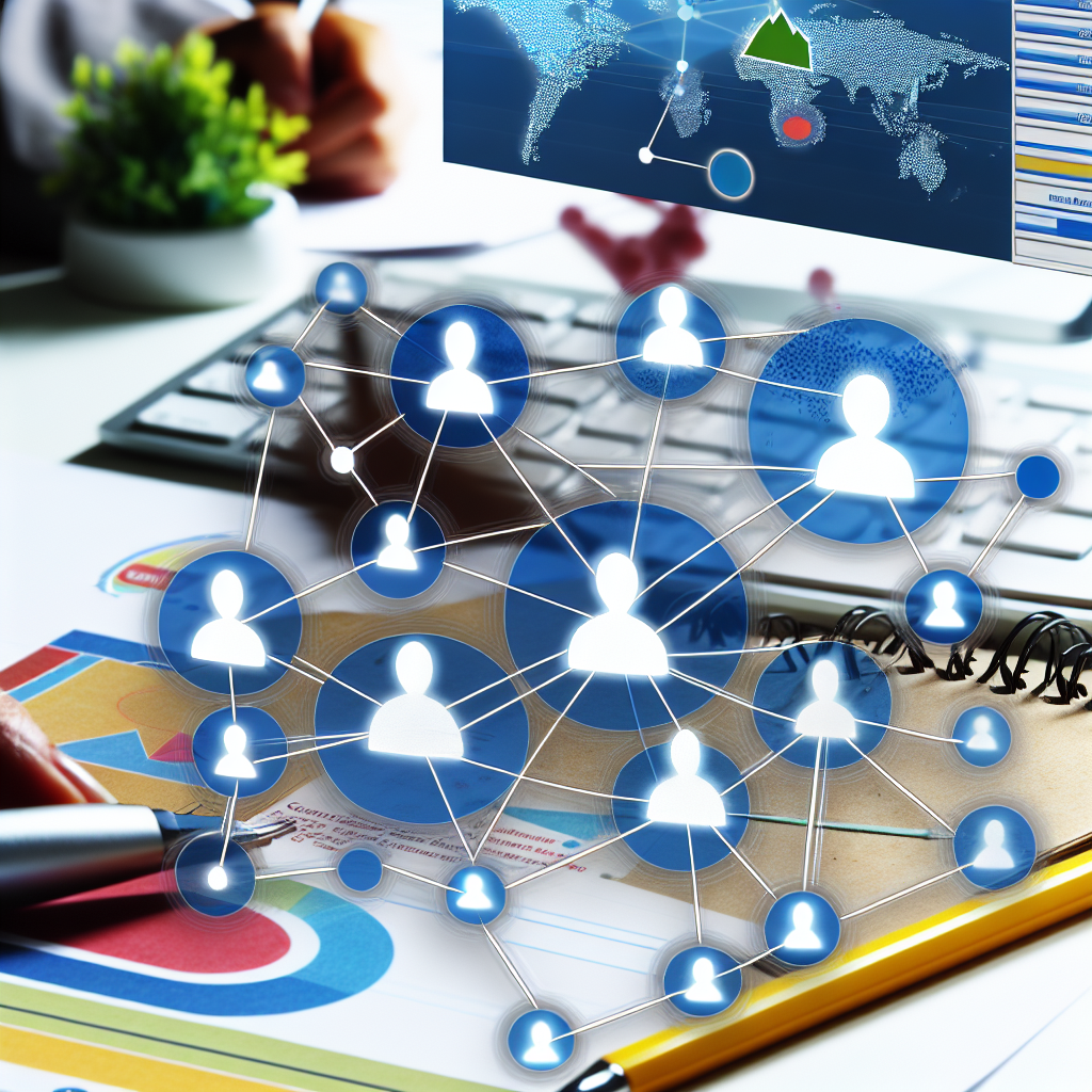 Un gráfico de análisis de redes sociales que muest